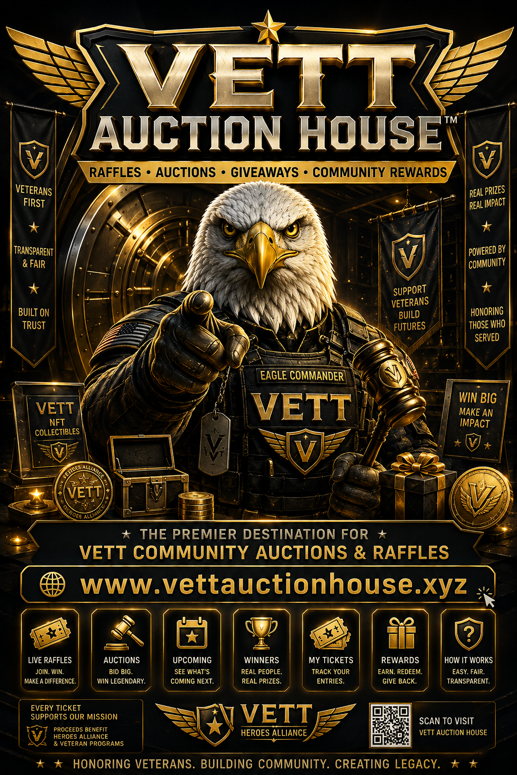 VETT Auction House — Raffles, Auctions, Giveaways, and Community Rewards